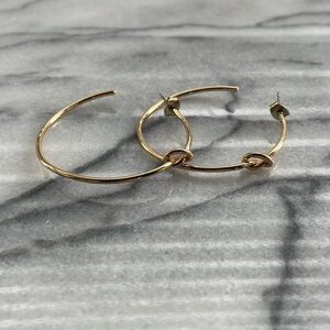 Gold Knot Hoop Earrings